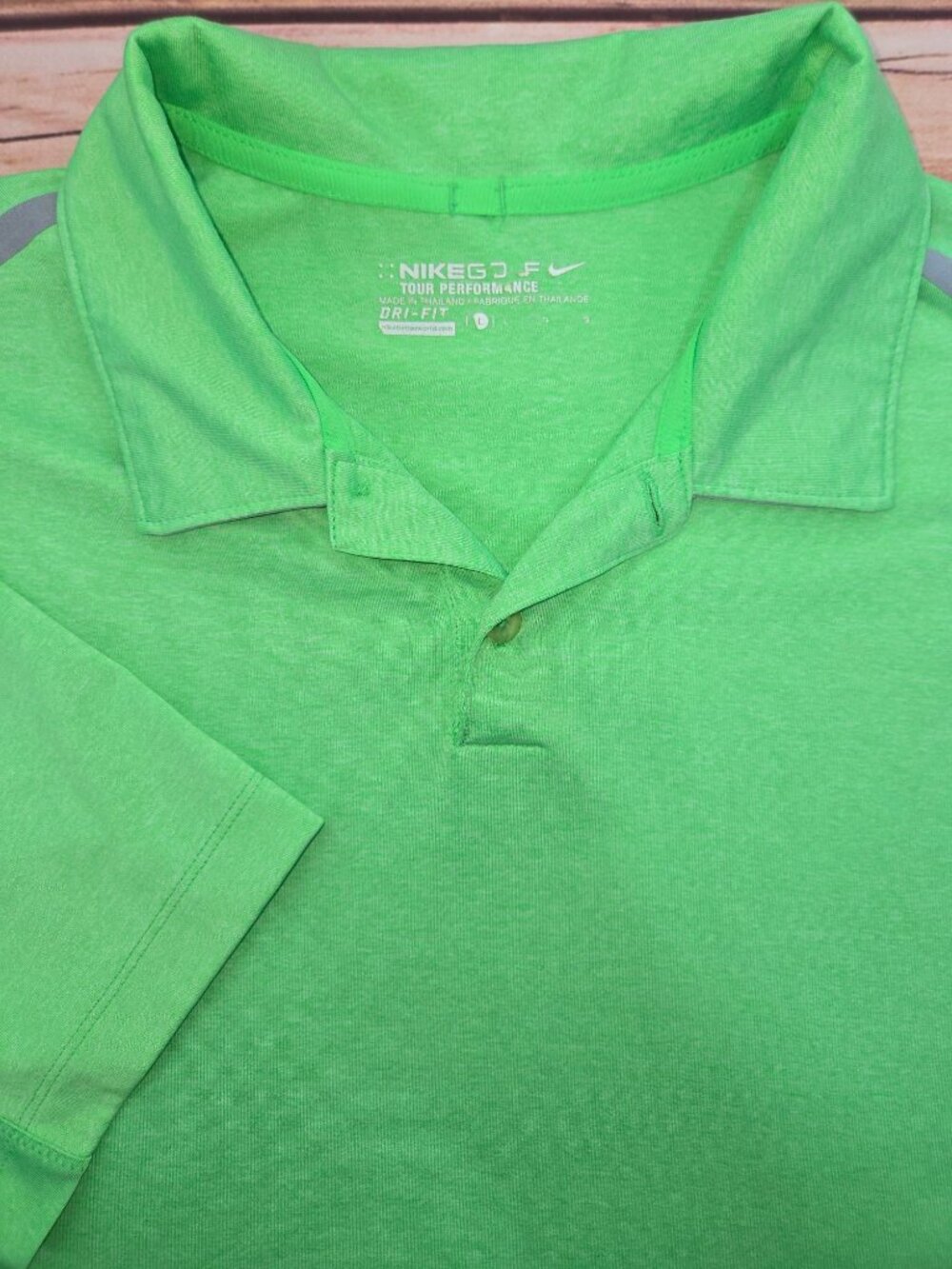 Nike Golf Dri-Fit Tour Performance Green Polo Large